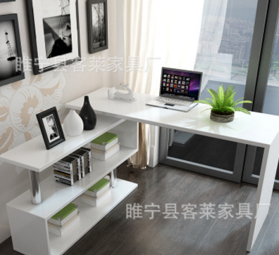 廠家直銷包郵簡易轉(zhuǎn)角電腦桌家用臺式電腦桌客廳帶鋼管旋轉(zhuǎn)電腦桌臥室書桌