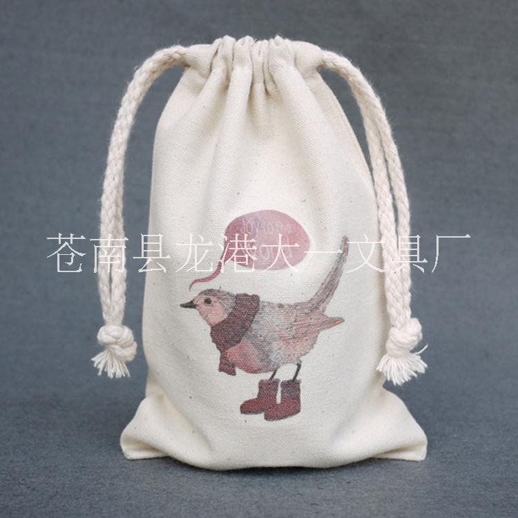 帆布包定制 束口袋子 環(huán)保抽繩棉布袋 收納袋廠家直銷