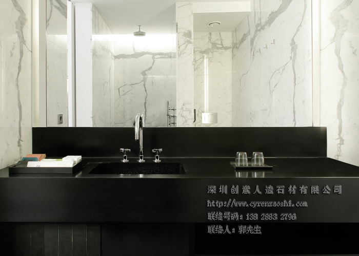 商場(chǎng)人造石衛(wèi)生間臺(tái)面定制安裝