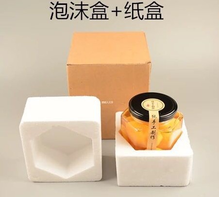 六棱蜂蜜瓶玻璃瓶 廠(chǎng)家批發(fā)包裝瓶燕窩罐頭瓶子密封罐子 蜂蜜瓶