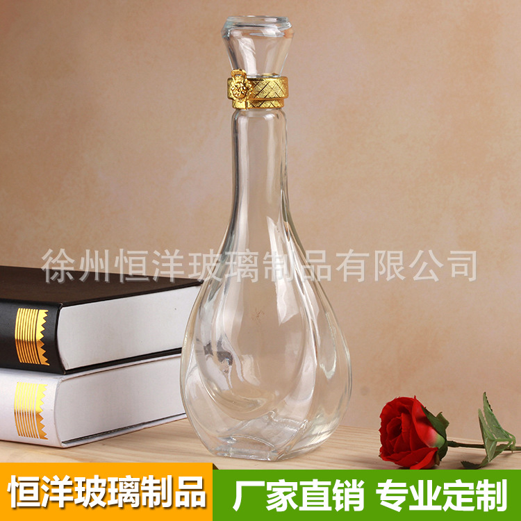 特價(jià)熱銷玻璃酒瓶 藥酒瓶 白酒瓶 卡口大肚酒瓶 保健酒瓶