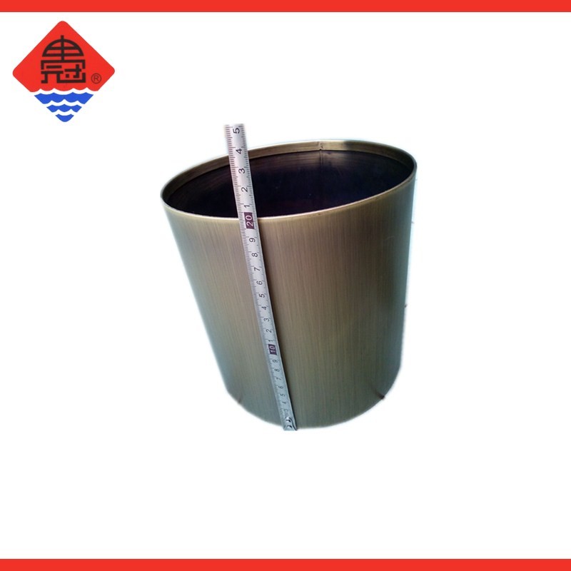 不銹鋼鍍黃銅花盆