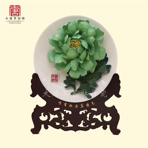 洛陽(yáng)牡丹花花瓷  *商務(wù)禮品定制 大唐李治國(guó)牡丹瓷