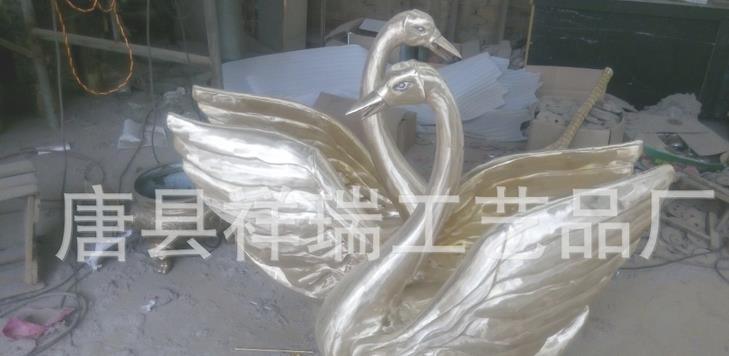 廠家定制天鵝噴泉80公分公園雕塑銅雕動(dòng)物工藝品廠家  公園雕塑品