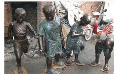 供應(yīng)園林雕塑，城市景觀，*鑄銅，90公分*噴泉，金屬工藝品 *工藝品