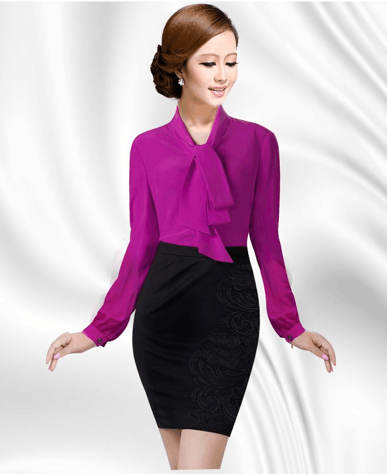 定做真絲長袖襯衣桑蠶絲職業(yè)襯衣真絲睡衣連衣裙