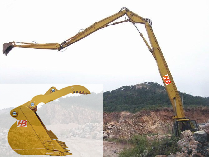 山東加長(zhǎng)臂廠家小松加長(zhǎng)臂挖斗鉤機(jī)臂拆樓臂伸縮臂巖石臂