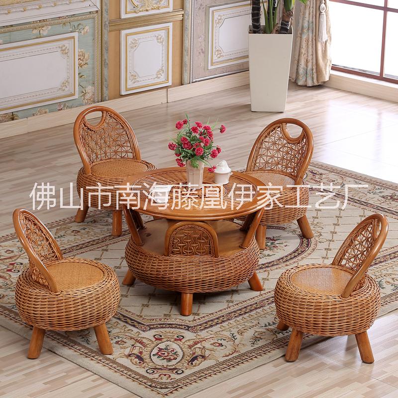 廣東陽臺小藤椅茶幾組合室內(nèi)藤椅 小藤椅價格 小藤椅廠家 藤編桌椅