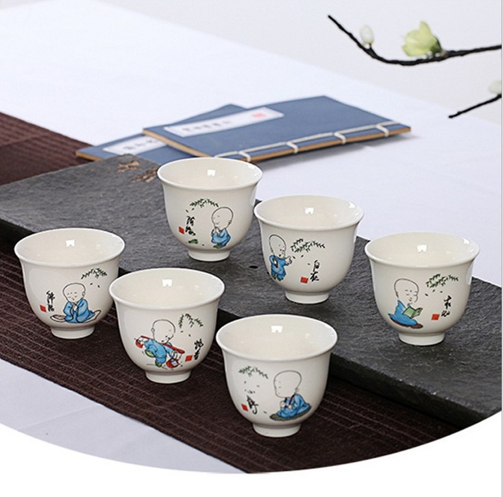 福建白瓷杯茶具 白瓷杯套裝批發(fā) 茶杯套裝批發(fā) 白瓷杯茶定制 酒杯
