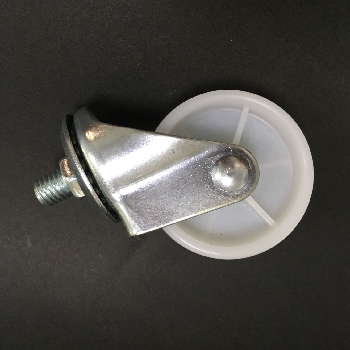 廠家直銷2寸輕型腳輪絲桿為M8.M10X15毫米的絲桿萬向輪 2寸黑色pp輪帶螺絲輪子