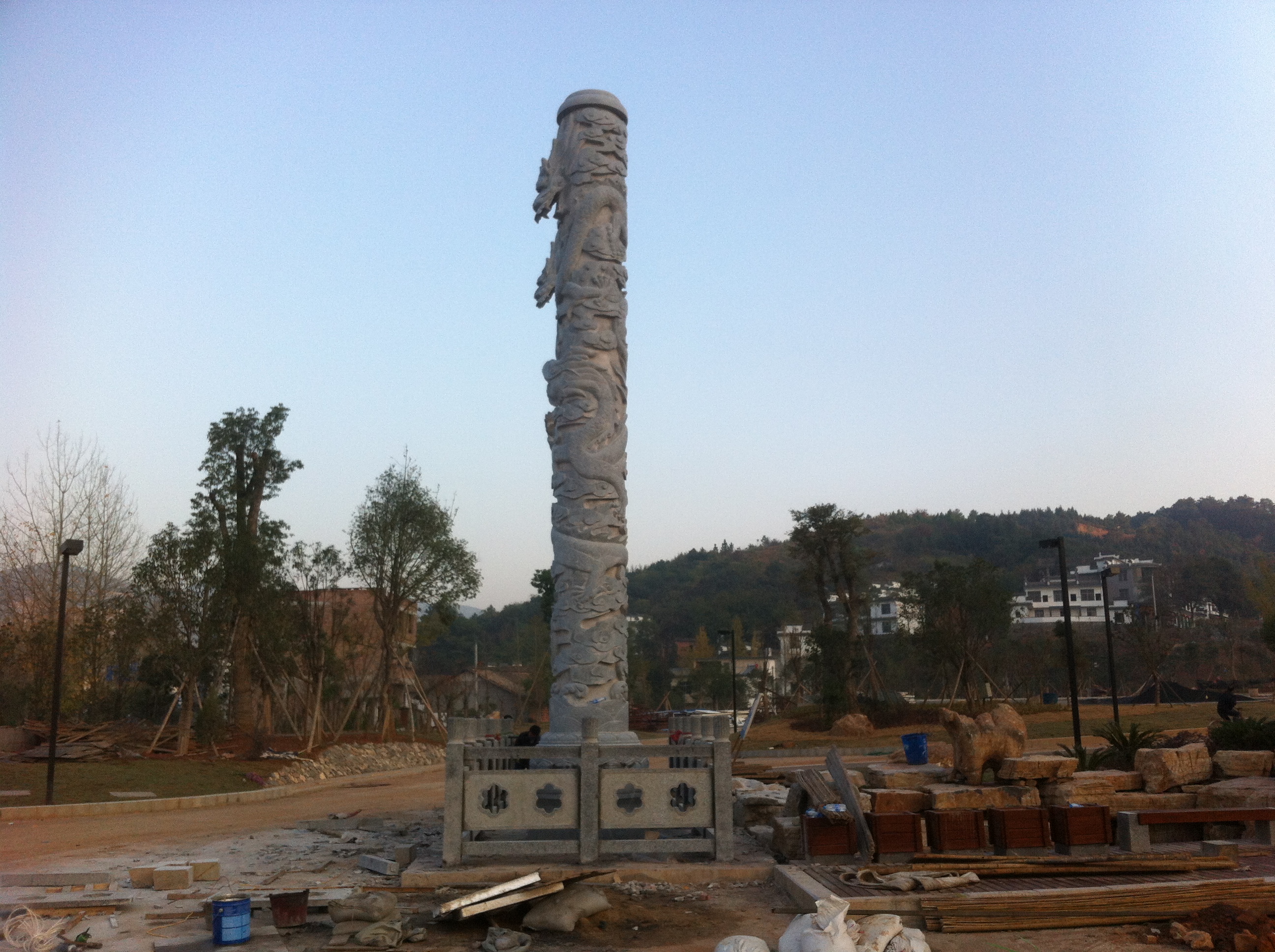 龍柱 盤龍柱 大理石龍柱