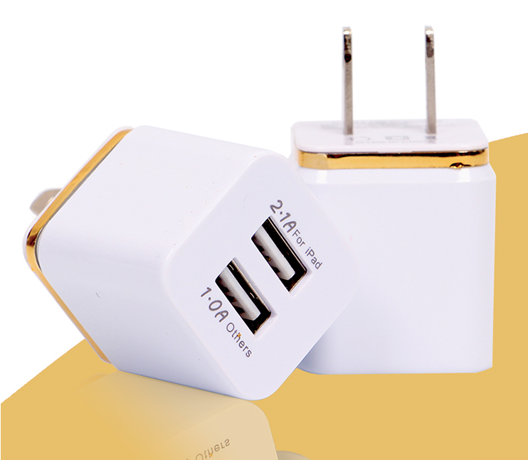 雙USB直充 新款雙USB直充5V2.1A快充