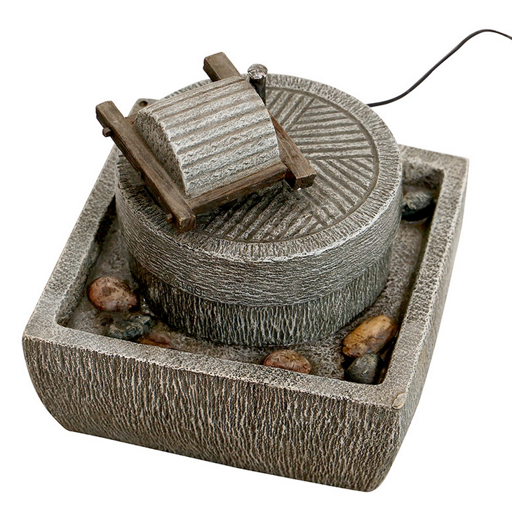 廠家供應中式仿古推磨盤工藝品 家居辦公室擺設物件 批發(fā)