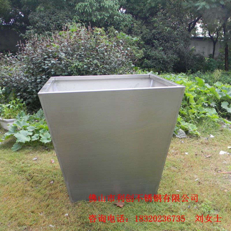 園林大花盆加工 廠家定制不銹鋼大花盆 種樹花盆定制歐式