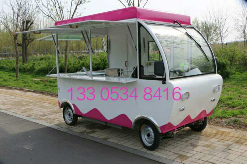 四輪奶茶車(chē)?yán)滹嬡?chē)售貨車(chē)