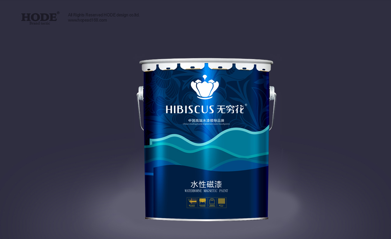 無窮花水性磁漆