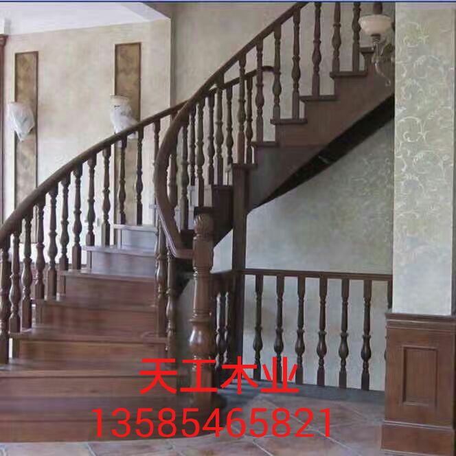 實(shí)木樓梯定制別墅整體實(shí)木樓梯 加工訂制創(chuàng)意藝術(shù)樓梯廠家直銷 *實(shí)木樓 實(shí)木紅橡樓梯