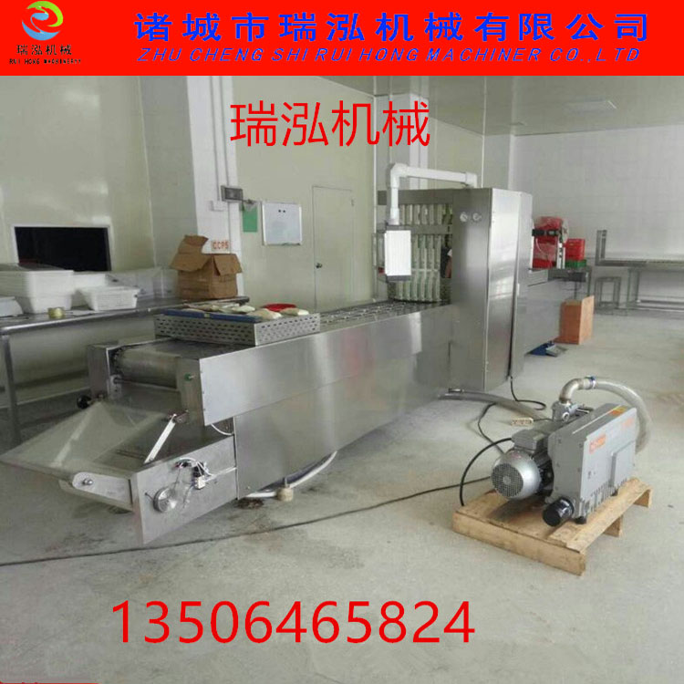 商用大型全自動拉伸膜真空包裝機(jī)  大型食品全自動拉伸膜真空包裝機(jī)