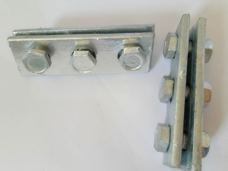 廠家供應三眼雙槽夾板架熱鍍鋅電力用拉線金具，抱箍夾板雙槽單槽 鐵件