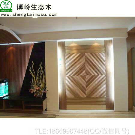 博嶺生態(tài)木護墻板效果圖美