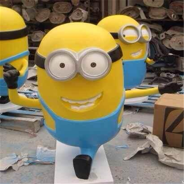 東莞雕塑廠/小黃人雕塑/玻璃鋼小黃人/卡通動漫雕塑