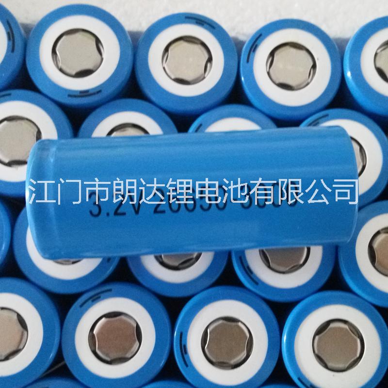 圓柱形磷酸鐵鋰 26650 3.2v 3000mAh 江門市朗達(dá)鋰電池 廠家直銷 后備電源