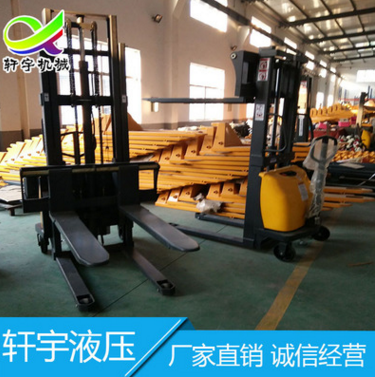 經濟型全電動搬運車步行式全自動叉車電動升降小型液壓叉車半電動