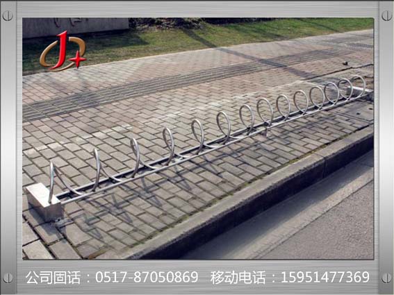 圓籠自行車停放架&非機(jī)動(dòng)車停車架&金璽摩托車卡位車架