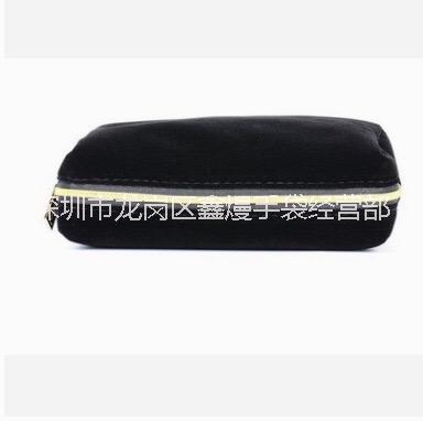 龍崗 簡(jiǎn)約絨布大容量洗漱包 刺繡化妝包