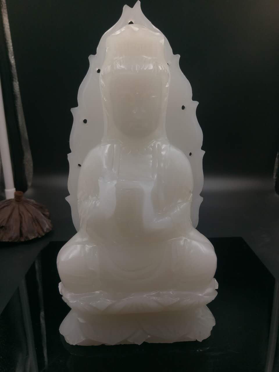 純手工雕刻觀音 盛達(dá)玉雕--手工雕刻觀音 手工雕刻觀音--盛逹玉器