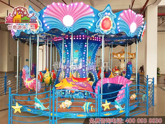 新型游樂設備轉馬 16座轉馬價格 豪華旋轉木馬定做