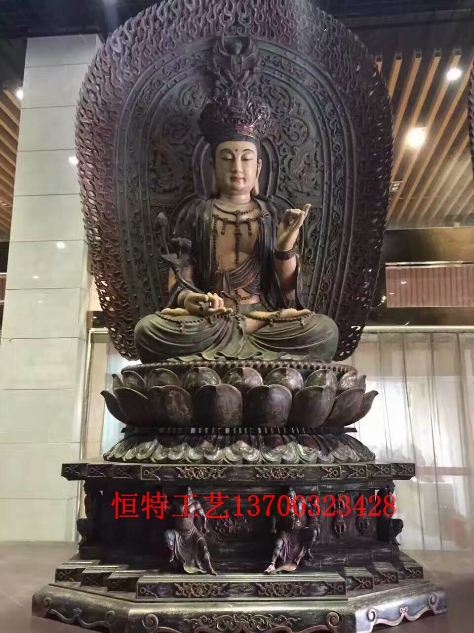 華嚴(yán)三圣制作|西方三圣制作@唐縣恒特銅佛像制作廠家