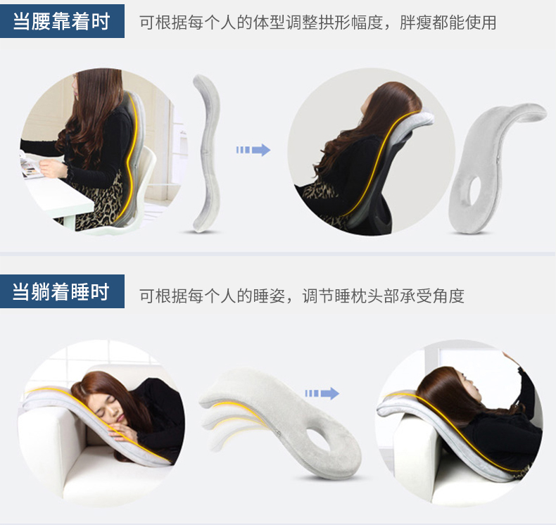 OMAX新款懶人人體工學(xué)午睡靠墊