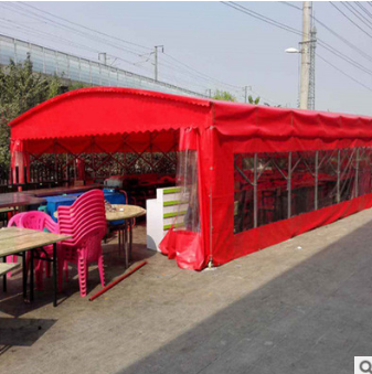 廠家定制車帳篷折疊雨棚夜市燒烤擺攤伸縮活動(dòng)帳篷推拉棚