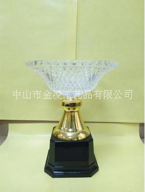 金凌新款水晶獎杯定制活動賽事頒獎體育賽事獎杯水晶金屬獎杯