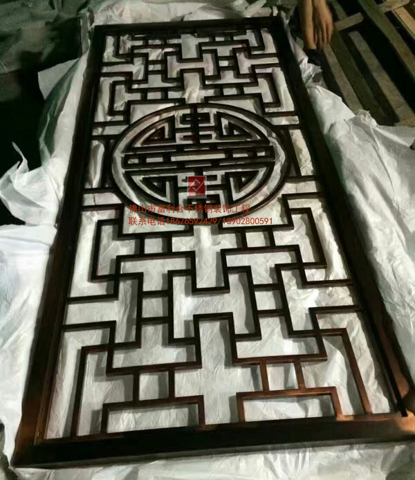 玫瑰金工藝拼花屏風(fēng) 鏤空雕花屏風(fēng) 酒店*屏風(fēng)定做