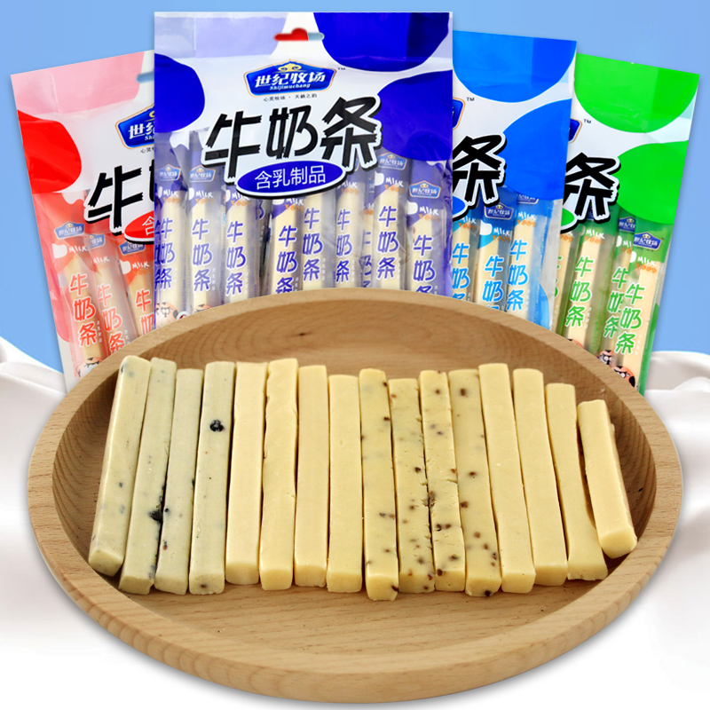 內(nèi)蒙古特產(chǎn)牛奶條牧場(chǎng)牛奶條奶酪條藍(lán)莓紅棗酸奶奶制品零食500g 牛奶條奶棒奶酪