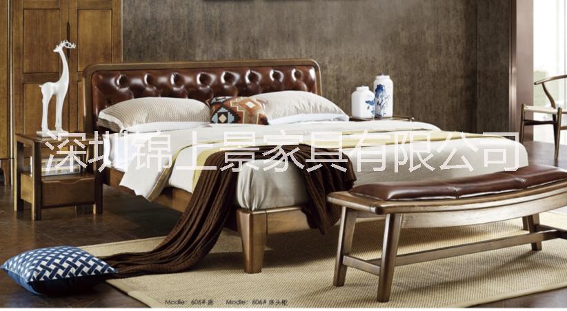 北歐實(shí)木床