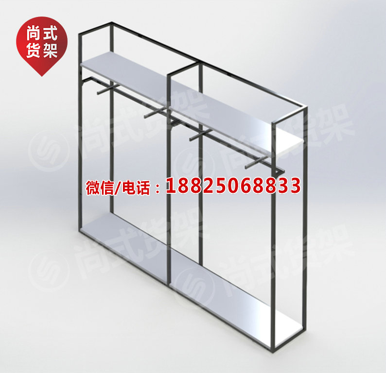 廣州尚式貨架與KM服裝貨架區(qū)別，KM貨架種類大全，KM男裝貨架格局