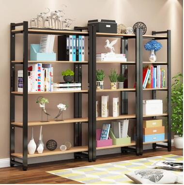 廠家直銷鋼木書柜書架組合簡易書櫥置物架*展示架落地貨架批發(fā)
