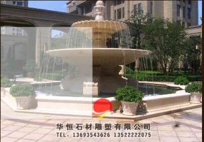 景觀噴泉華恒石材雕塑廠家定制石雕工藝各式景觀噴泉