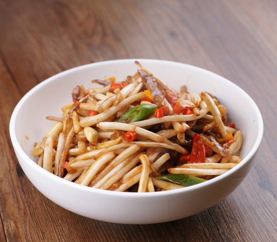 水聲牌泡椒花生苗（花生芽）400g/袋酸辣味 宴席酒席特色菜湖南特產(chǎn)