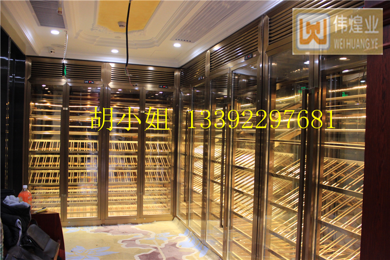 不銹鋼恒溫酒柜定制 不銹鋼酒柜 酒窖會(huì)所酒柜定制廠家 恒溫不銹鋼酒柜