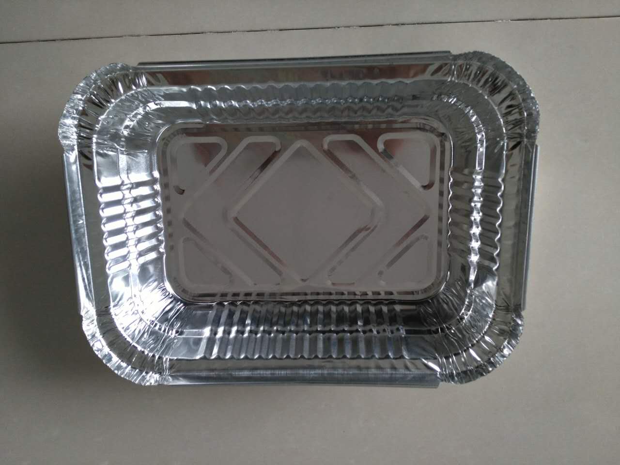 錫紙盒焗飯焗面焗意粉 配紙蓋 方形鋁箔餐盒 外賣打包飯盒 650ml