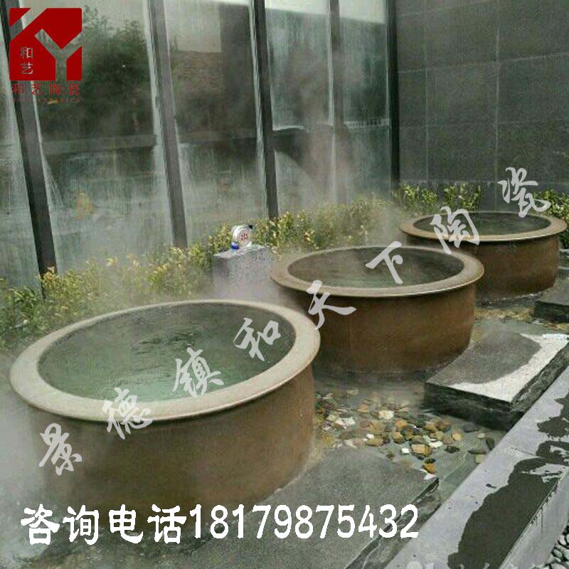 定制加工各種陶瓷泡澡缸 青瓦臺(tái)洗澡大缸 上海極樂湯澡缸
