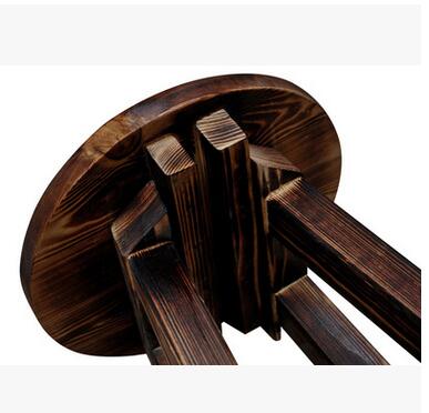 防腐碳化木酒吧桌椅 甜品店實木桌椅組合 吧臺桌凳 戶外咖啡桌椅