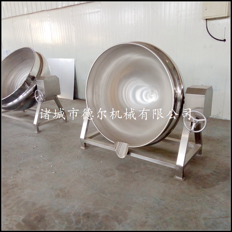 不銹鋼蒸煮夾層鍋 手搖倒料夾層鍋 蒸汽八寶粥蒸煮鍋