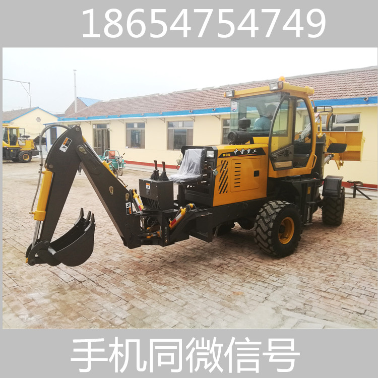安徽裝載挖掘機兩頭忙輪式挖掘機廠家一機兩用兩頭忙裝載機