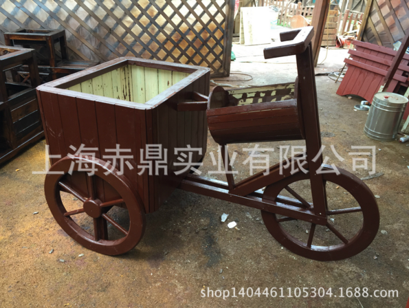 【專業(yè)供應(yīng)】花車 防腐木花車 木質(zhì)花車 戶外防腐木花車