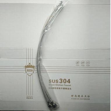 304不銹鋼進(jìn)水軟管高壓防爆60cm水龍頭水槽面盆馬桶上水編